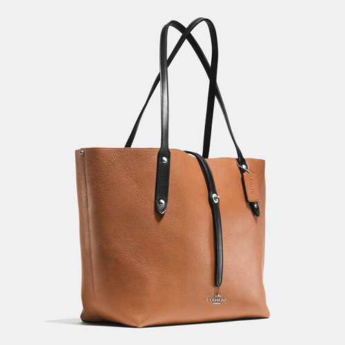 Market Tote In Refined Pebble Leather | Women